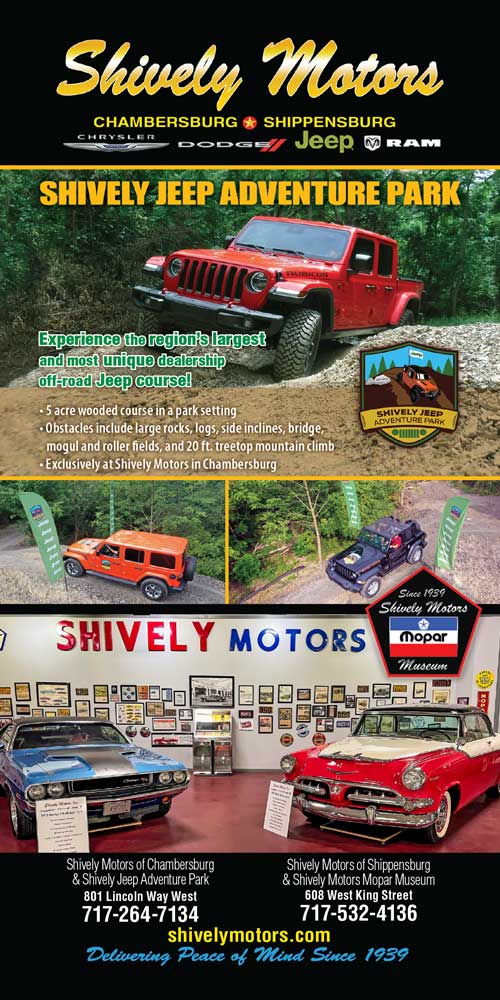 Shively Motors <center>Shively Motors | <b><a href="https://www.shivelymotorsofchambersburg.com/" target="_blank" rel="noopener noreferrer">CLICK HERE to view the website</a></b></center>